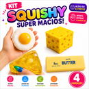 Kit Squishy Food Fun™ – 4 Peças Super Macias e Satisfatórias