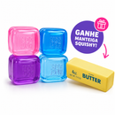 Kit 4 Mini NeeDoh Swirl Nice Cube + Manteiga Squishy GRÁTIS 🎁