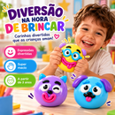 Kit Funny Faces™ – 3 Squishies de Carinhas + Brinde