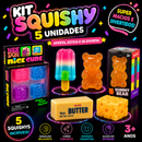 Kit Squishy Sensorial Premium – 3 ou 5 Squishys Exclusivos