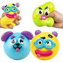 Kit Funny Faces™ – 3 Squishies de Carinhas + Brinde